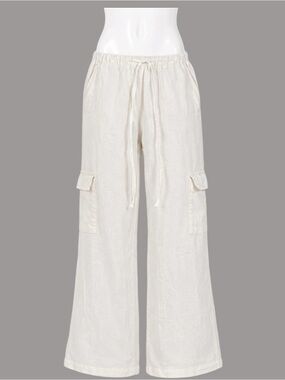 Edikted Linen Cargo Pants
